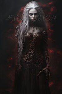 Gothic Poster Frau aus der Hölle