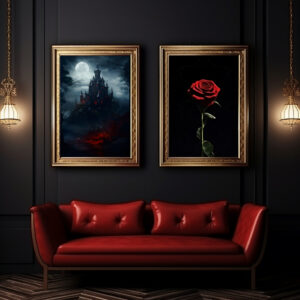 Poster Gothic Mystic Castle, Geisterschloss, dunkel und mystisch