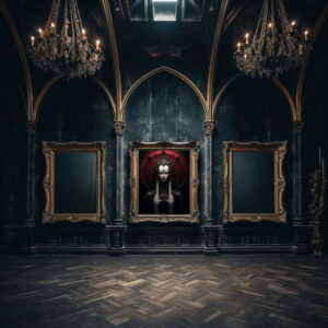 Poster Priesterin der Dunkelheit aus der Black Szene.