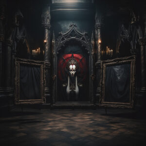 Poster Priesterin der Dunkelheit aus der Black Szene.