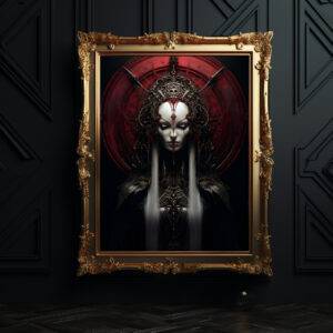 Poster Priesterin der Dunkelheit aus der Black Szene.