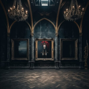 Poster Priesterin der Dunkelheit aus der Black Szene.