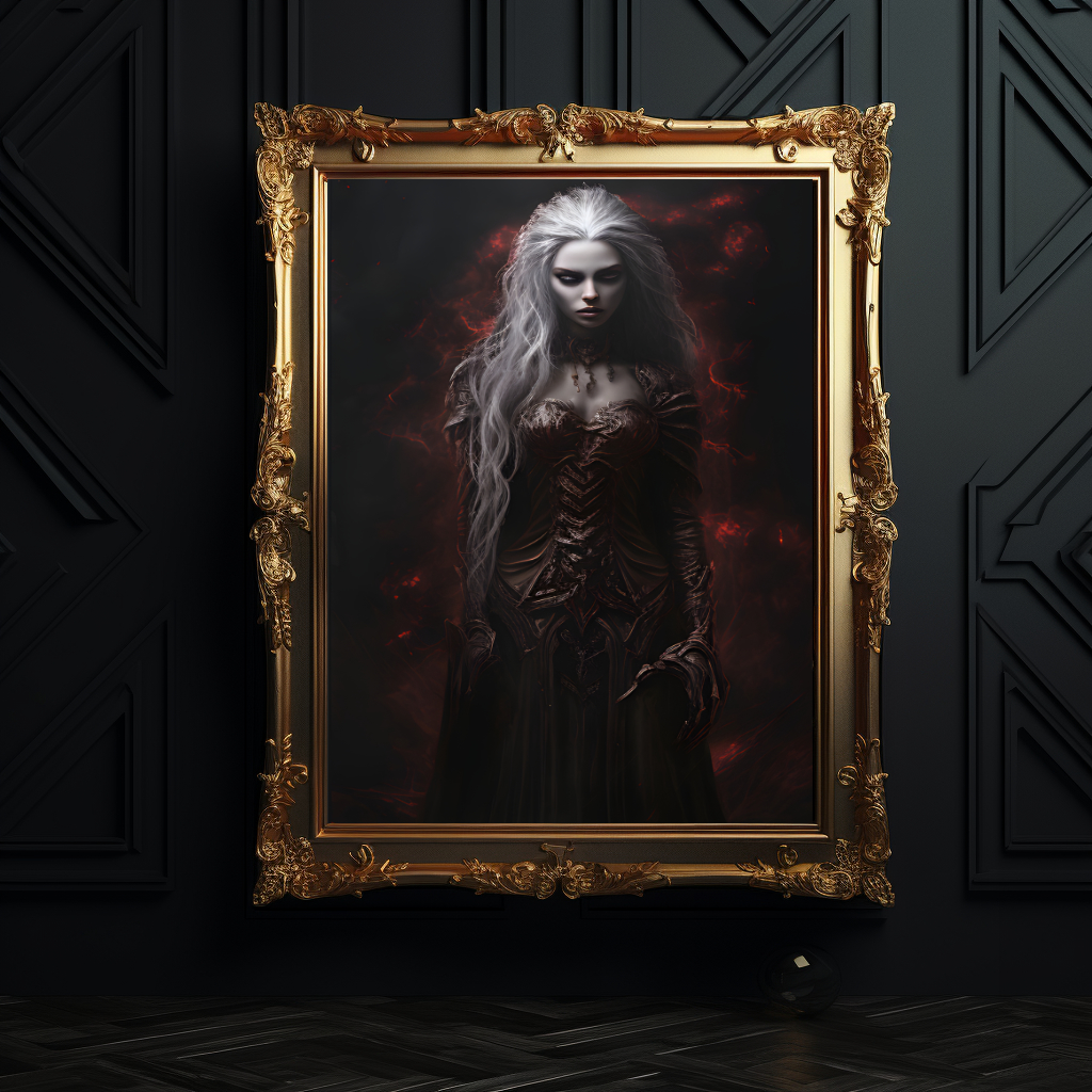 Gothic Poster Frau aus der Hölle
